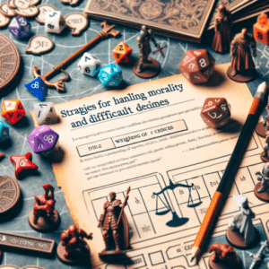 Estrategias para manejar la moralidad y las decisiones difíciles en juegos de rol