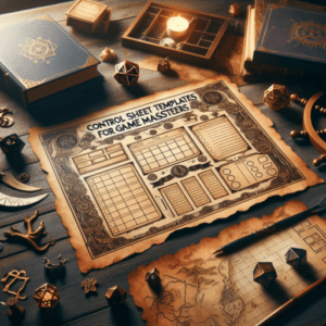 Plantillas de hojas de control para directores de juego