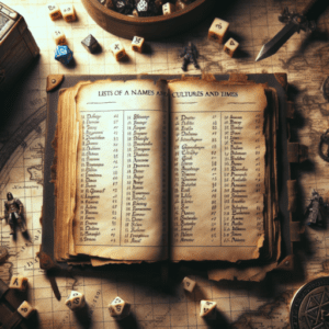 Listas de nombres y apellidos por culturas y épocas