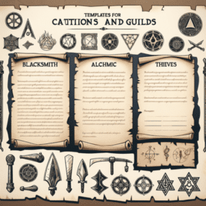 Plantillas de formularios para la creación de facciones y gremios