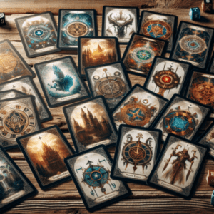Plantillas de cartas de tarot y oráculos para juegos de rol
